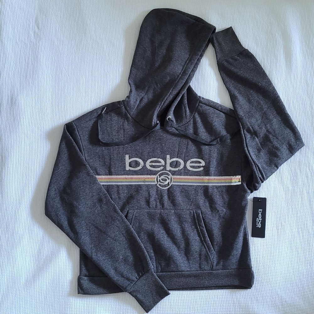 bebe Sport⛹️ Sequin Logo Hoodie - NWT